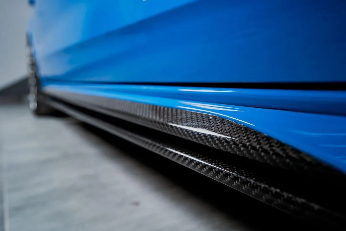 Karbel Carbon Side Skirts & Upper Side Skirt Trim for Audi S4 & A4 S Line B9/B9.5 Carbon Fiber