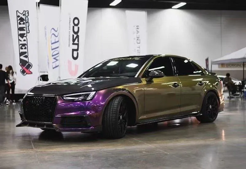 Karbel Carbon Side Skirts & Upper Side Skirt Trim for Audi S4 & A4 S Line B9/B9.5 Carbon Fiber