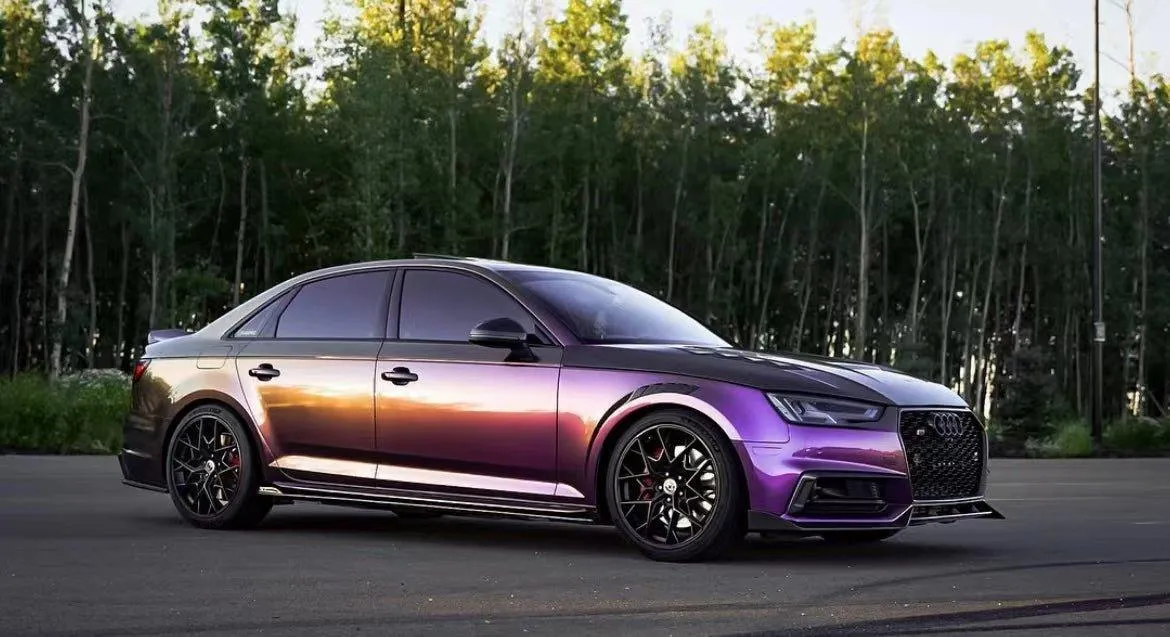 Karbel Carbon Side Skirts & Upper Side Skirt Trim for Audi S4 & A4 S Line B9/B9.5 Carbon Fiber