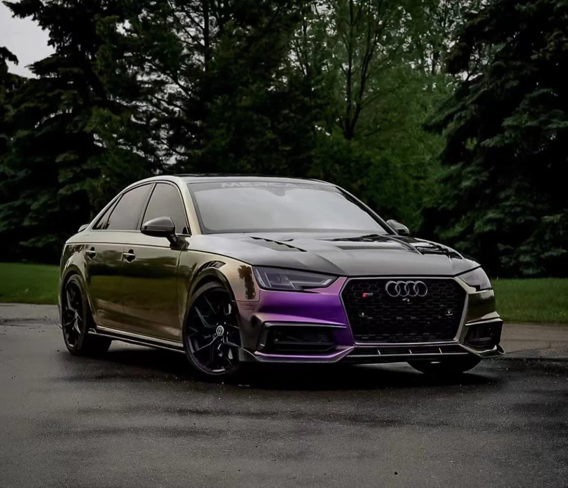 Karbel Carbon Side Skirts & Upper Side Skirt Trim for Audi S4 & A4 S Line B9/B9.5 Carbon Fiber