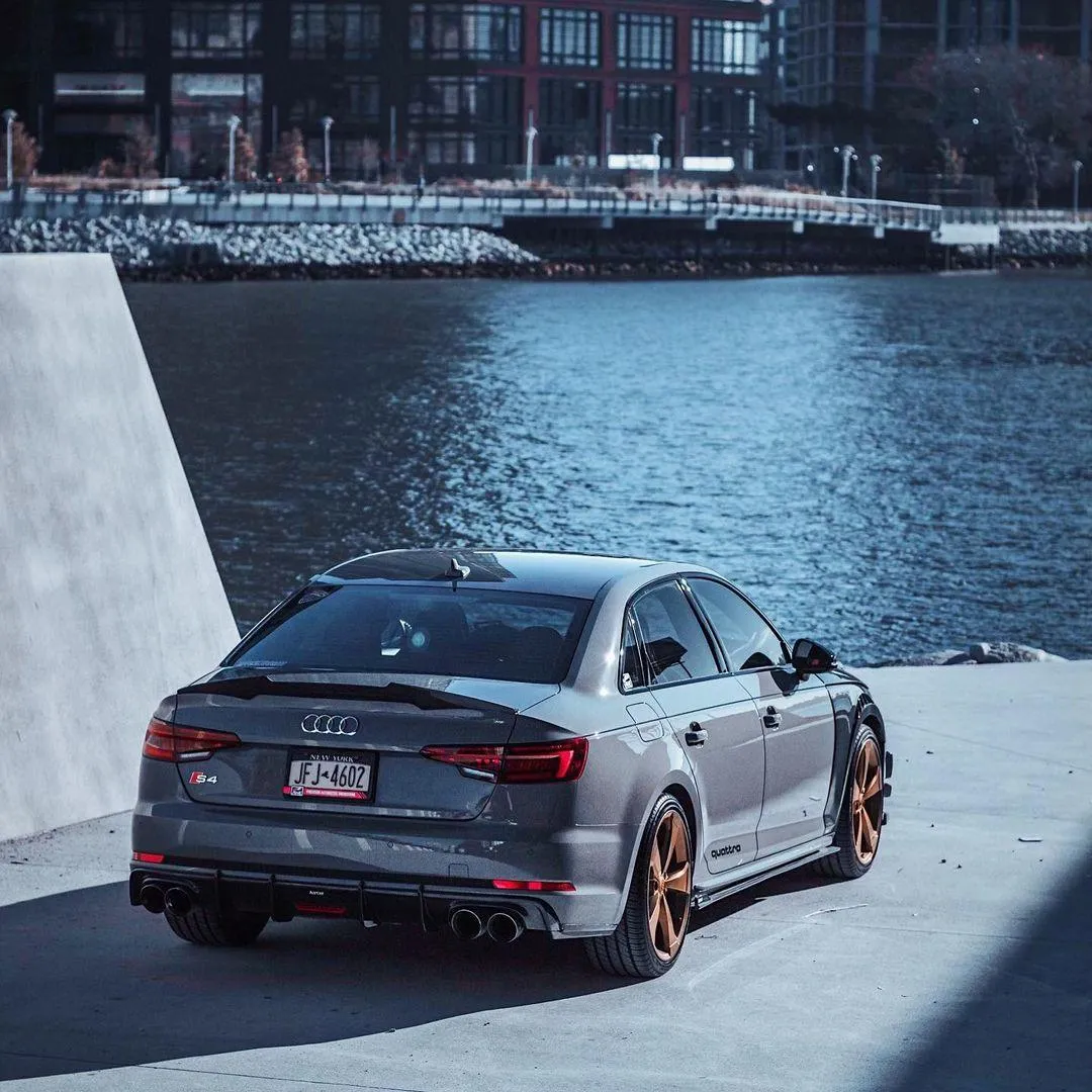 Karbel Carbon Side Skirts & Upper Side Skirt Trim for Audi S4 & A4 S Line B9/B9.5 Carbon Fiber