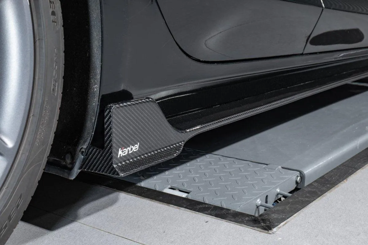 Karbel Carbon Side Skirts for Tesla Model 3 / Performance Pre-preg Carbon Fiber