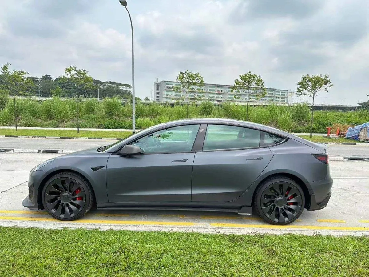Karbel Carbon Side Skirts for Tesla Model 3 / Performance Pre-preg Carbon Fiber