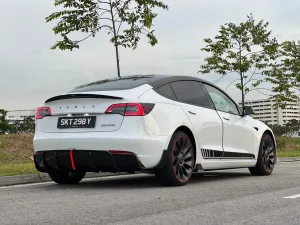 Karbel Carbon Side Skirts for Tesla Model 3 / Performance Pre-preg Carbon Fiber