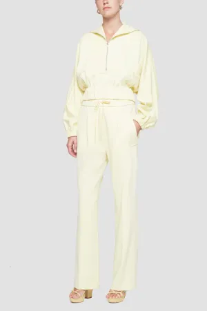 Knit Twill Drawstring Track Pant