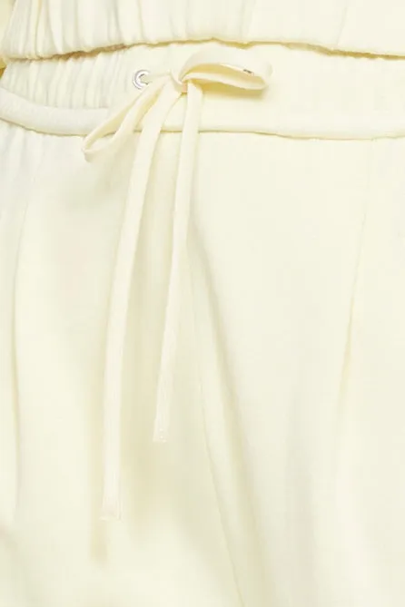 Knit Twill Drawstring Track Pant