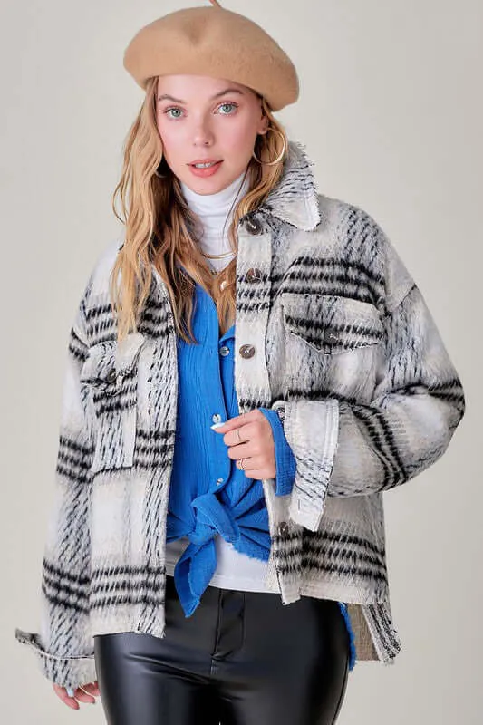 Madelyn Plaid Shacket Jacket
