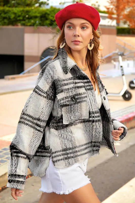 Madelyn Plaid Shacket Jacket