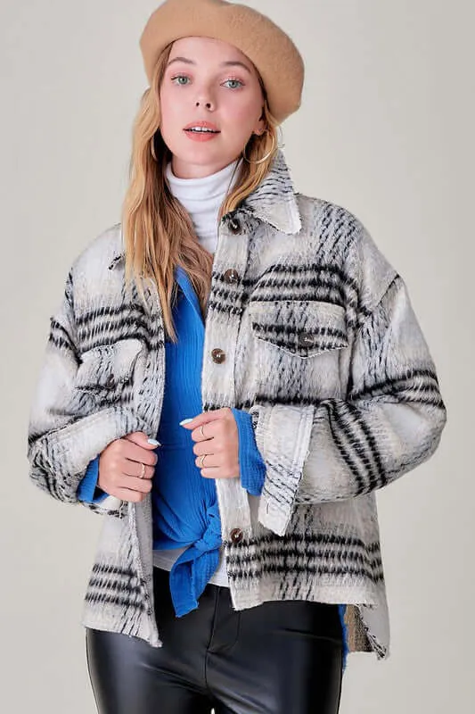 Madelyn Plaid Shacket Jacket