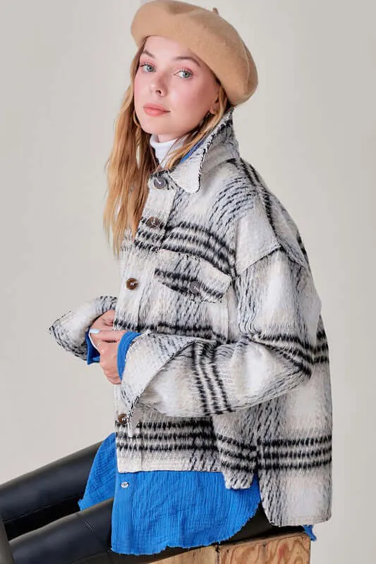 Madelyn Plaid Shacket Jacket