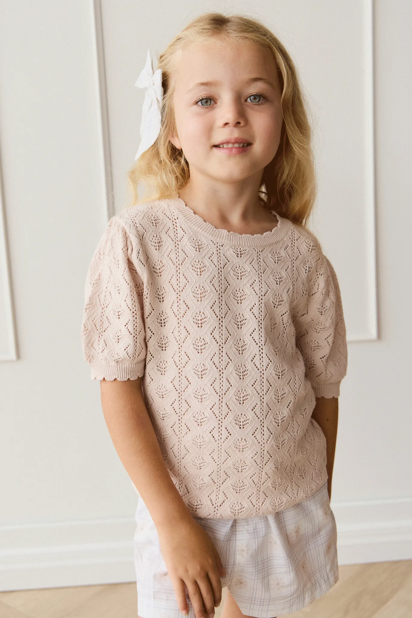 Mila Knitted Top - Dainty Pink