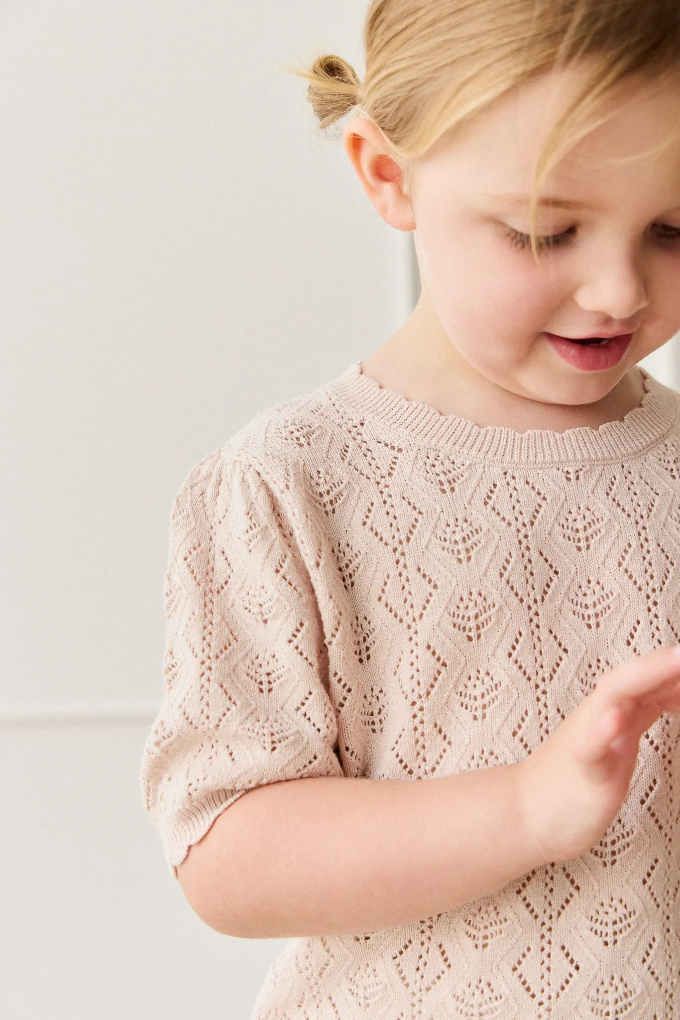 Mila Knitted Top - Dainty Pink