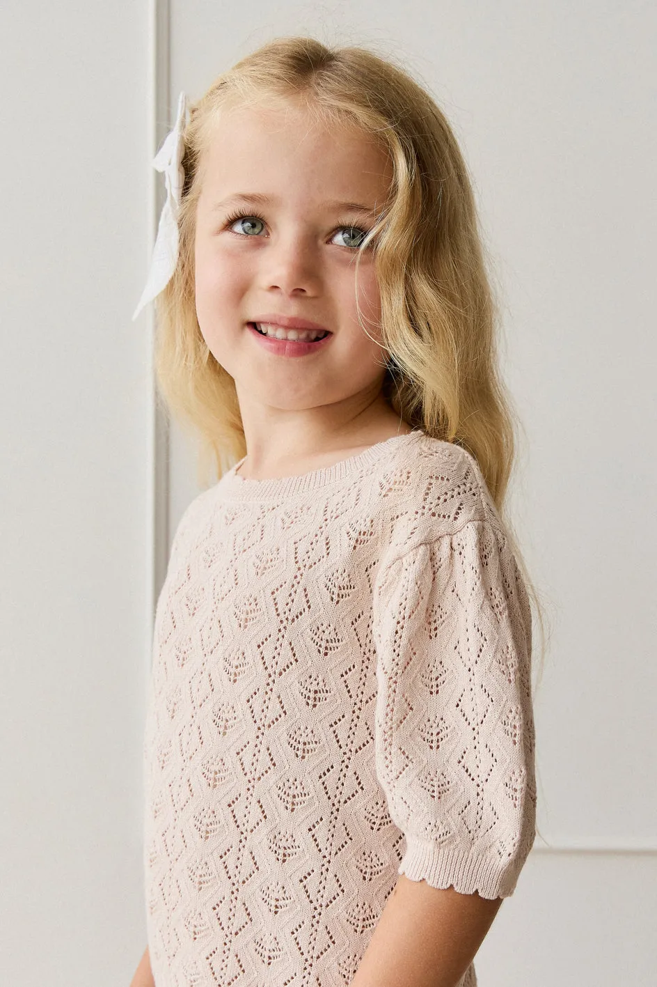 Mila Knitted Top - Dainty Pink