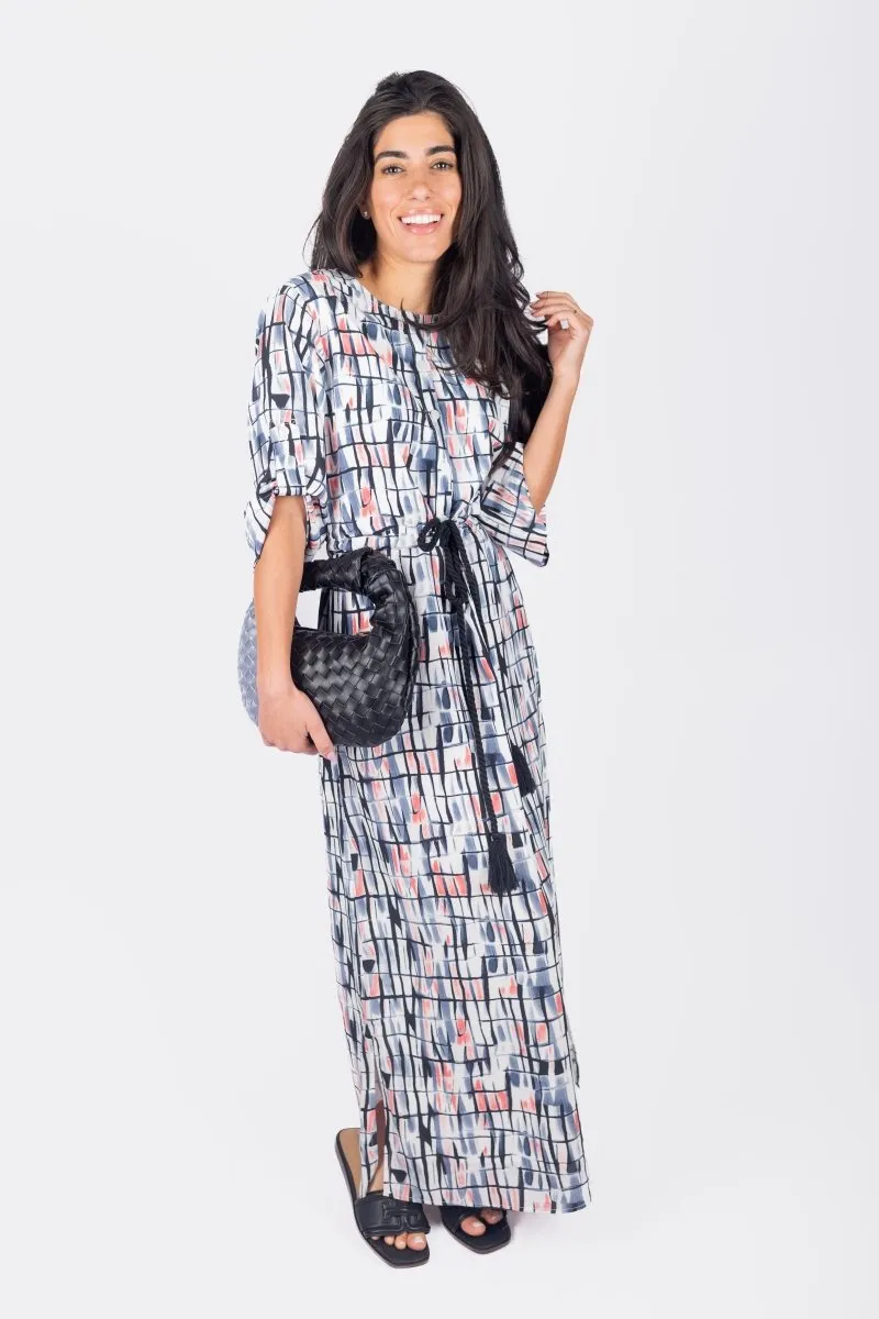 NADIA DRESS (BLACK PATTERN)