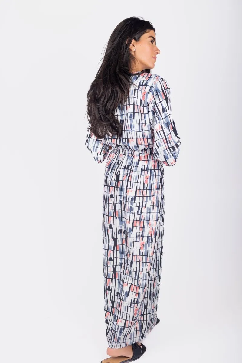 NADIA DRESS (BLACK PATTERN)