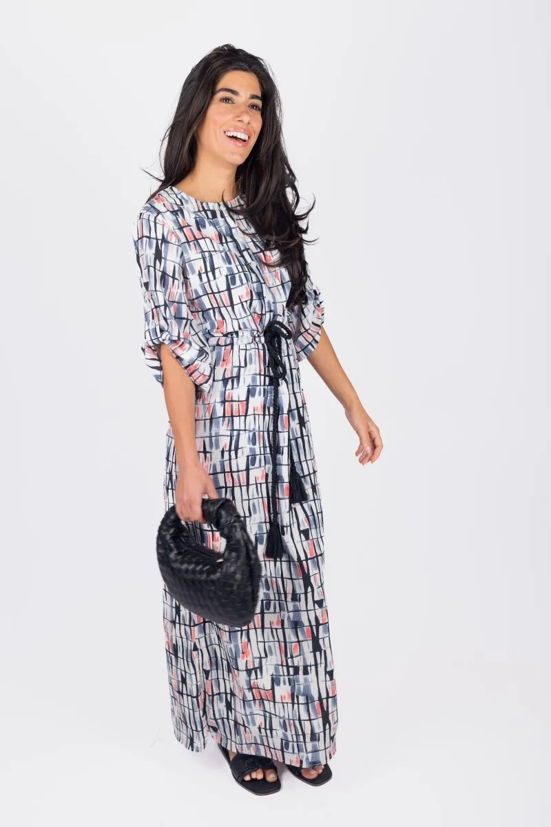 NADIA DRESS (BLACK PATTERN)