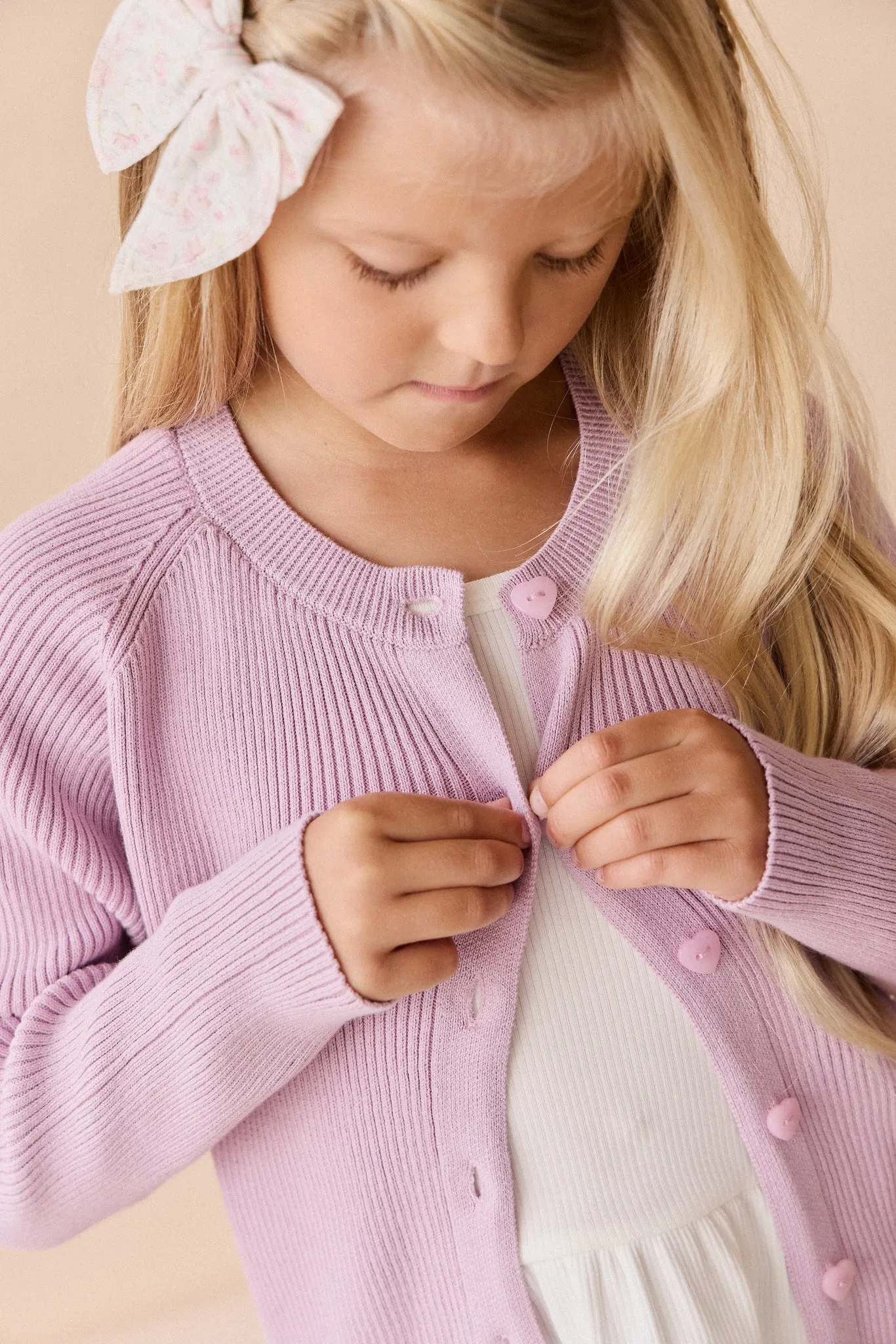 Noelle Cardigan - Lilac Blush