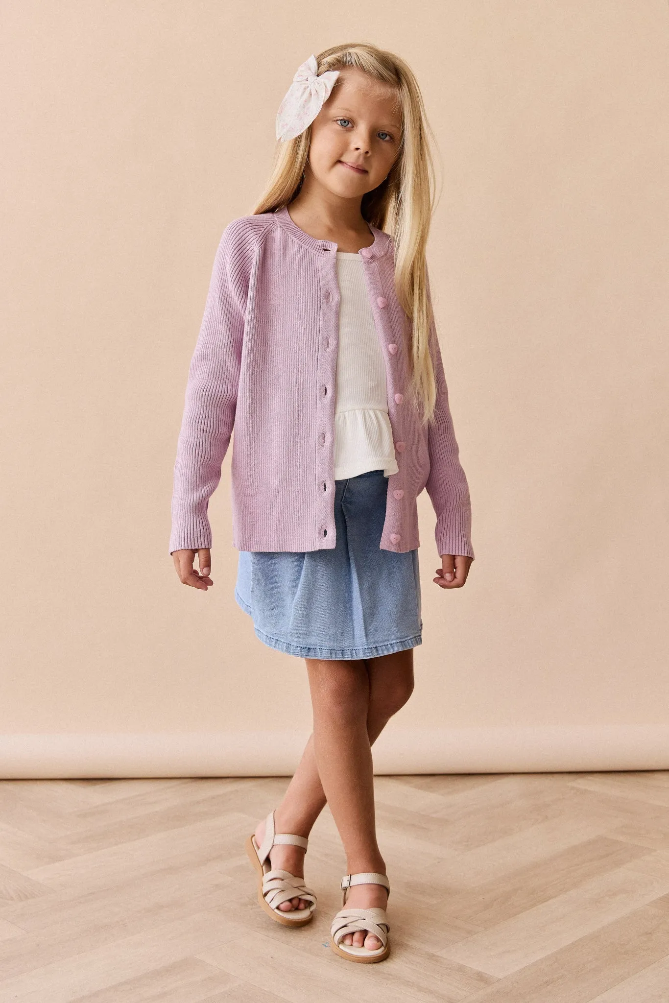 Noelle Cardigan - Lilac Blush