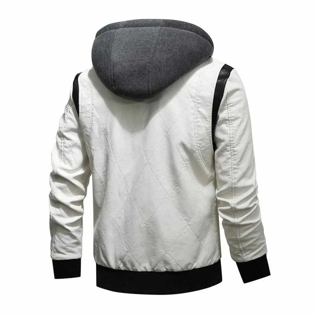 North Royal Hooded Leather Jacket
