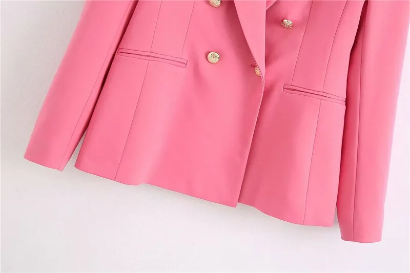 PINK BLAZER WITH POCKETS