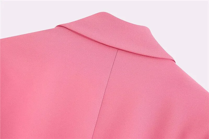 PINK BLAZER WITH POCKETS
