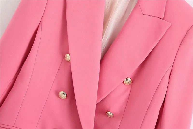 PINK BLAZER WITH POCKETS
