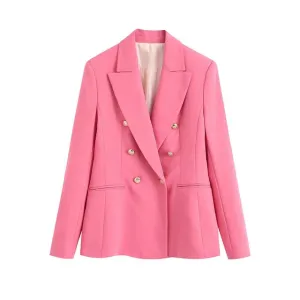 PINK BLAZER WITH POCKETS