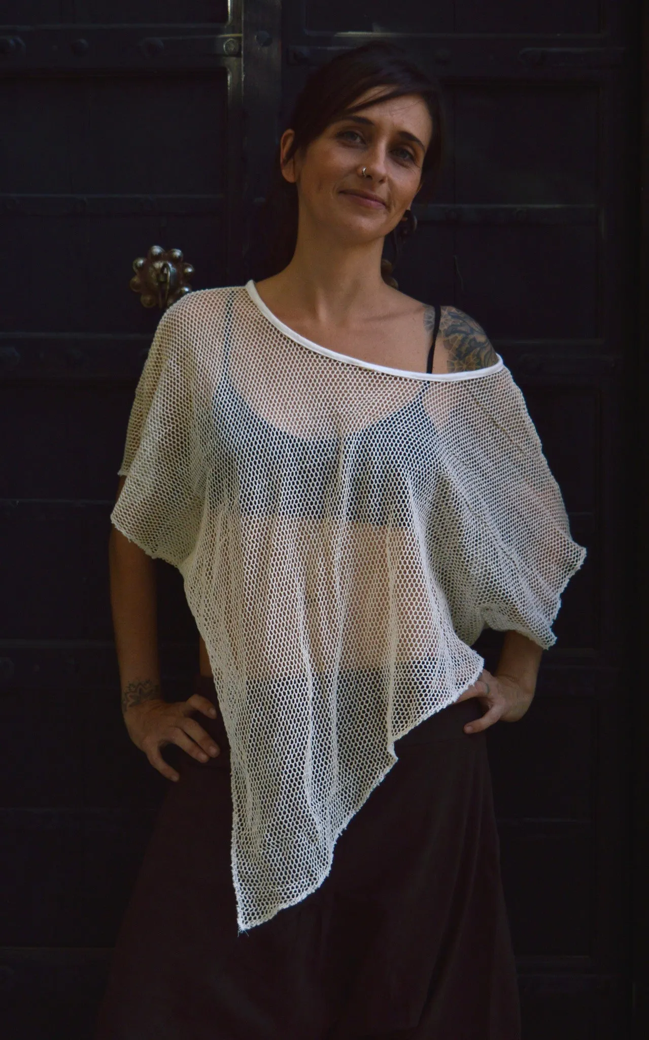 Poncho Net Top