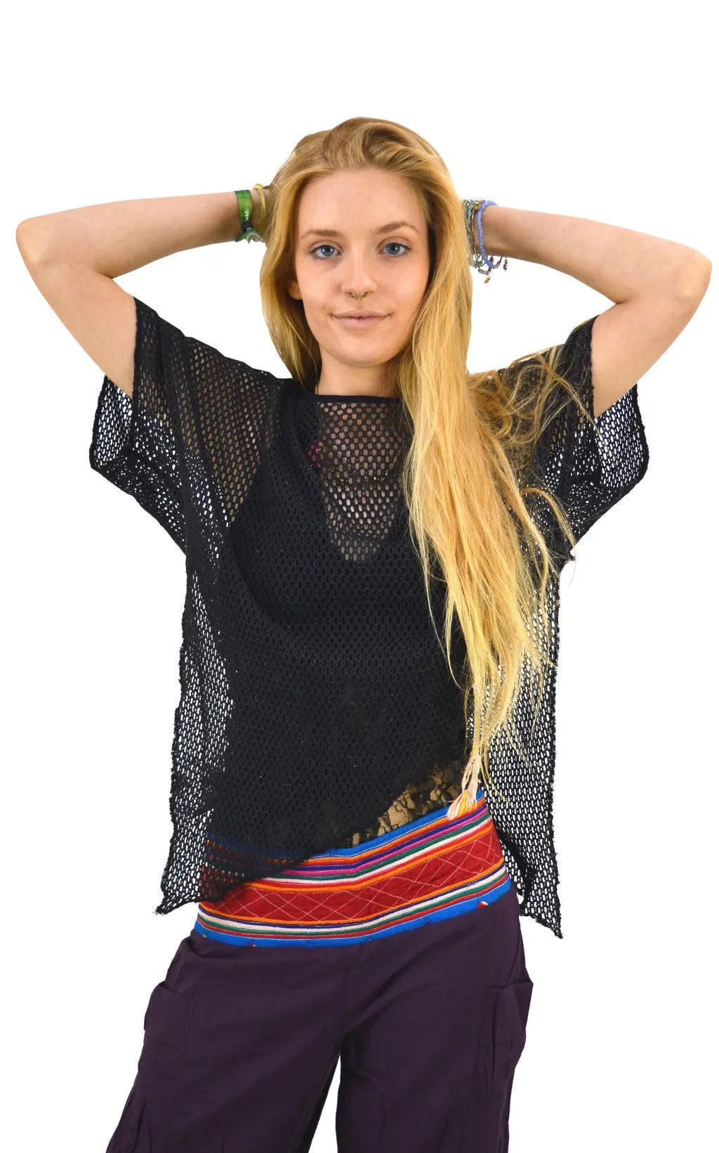 Poncho Net Top