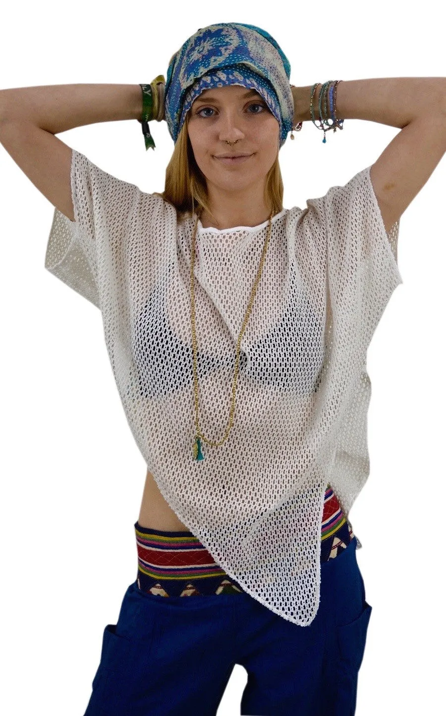 Poncho Net Top