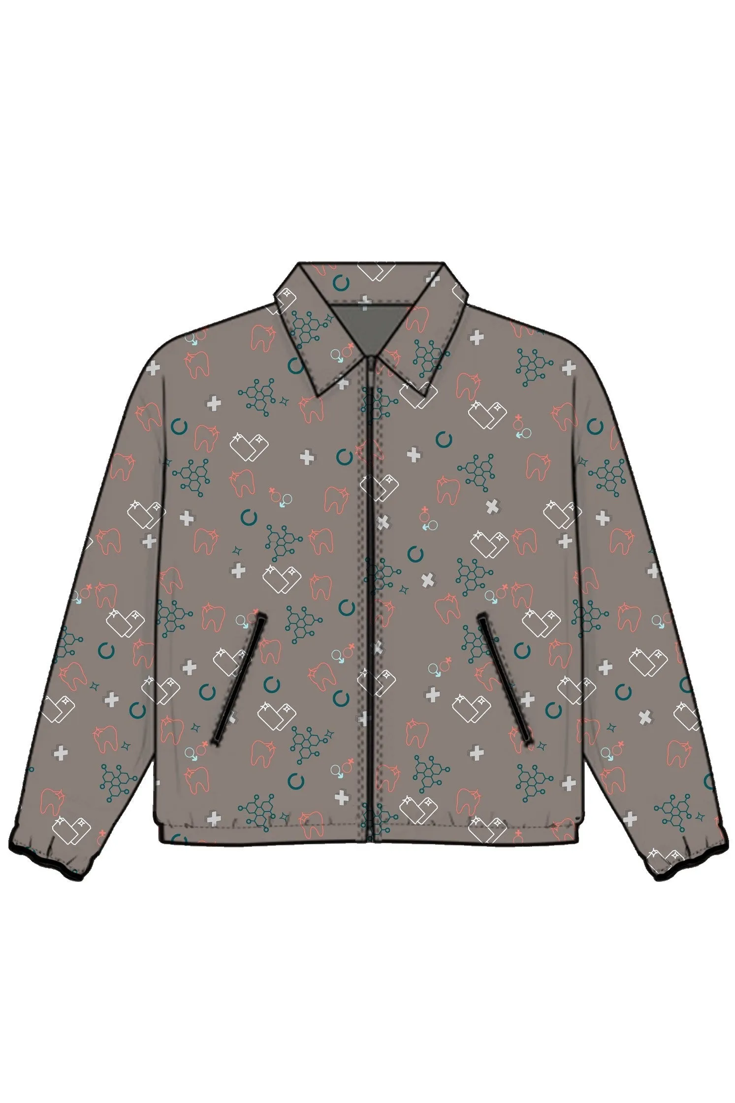 PROFESSIONAL PRINTED WARM UP JACKET