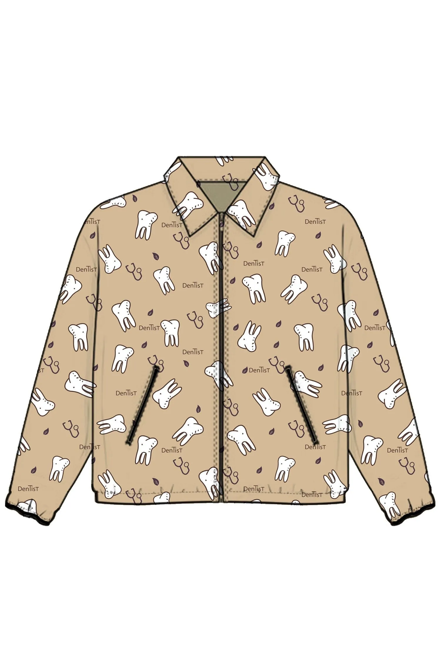 PROFESSIONAL PRINTED WARM UP JACKET