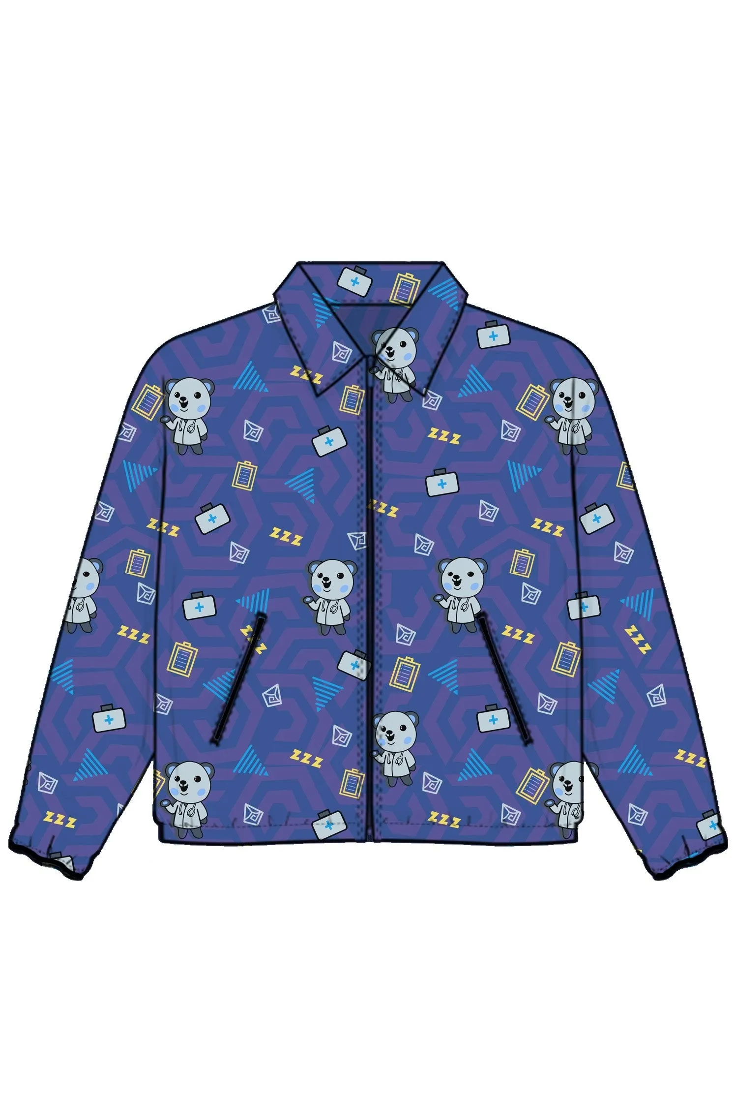 PROFESSIONAL PRINTED WARM UP JACKET