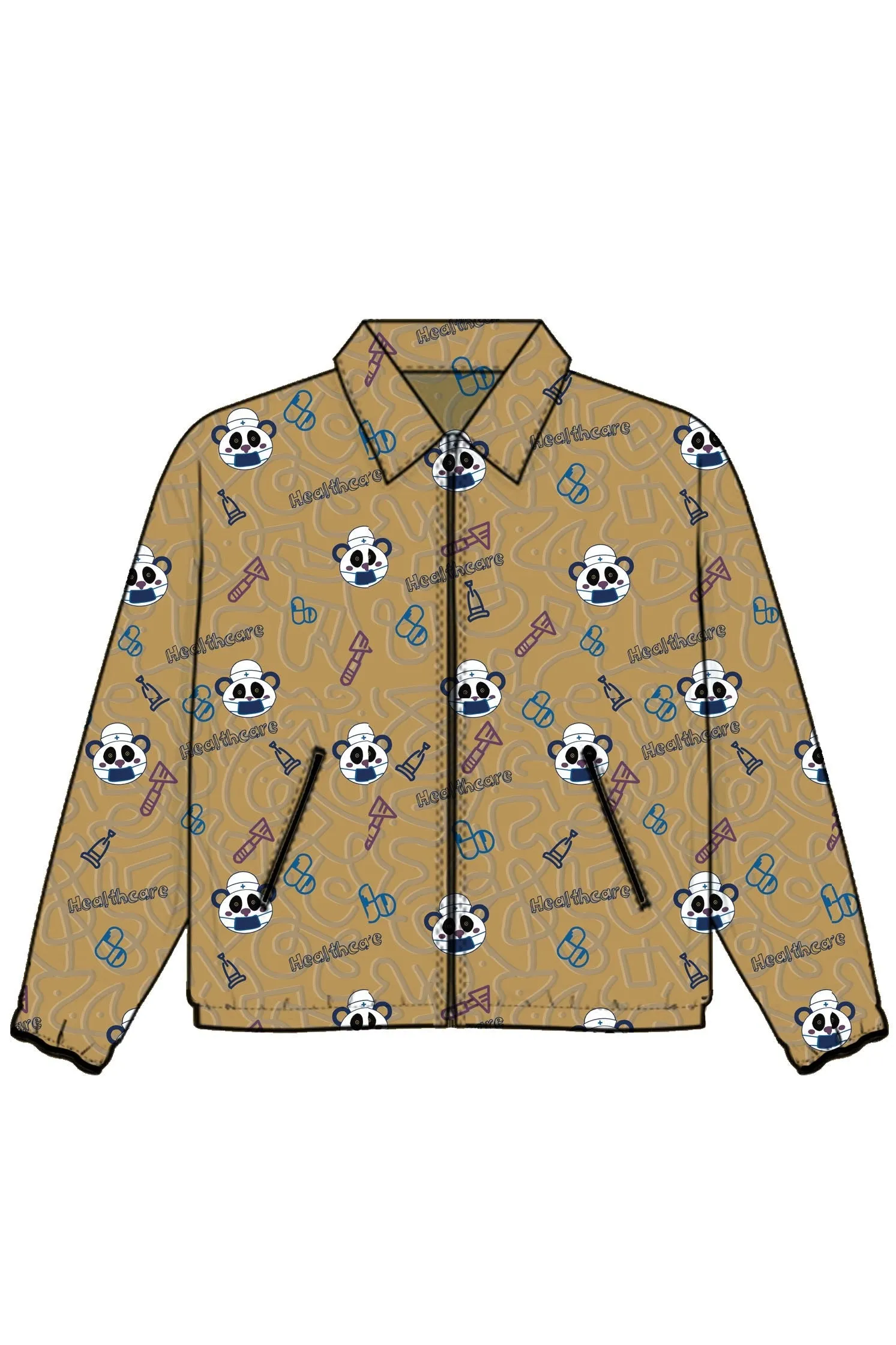 PROFESSIONAL PRINTED WARM UP JACKET