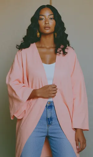 R204837 - Rayon Kimono - Soft Pink