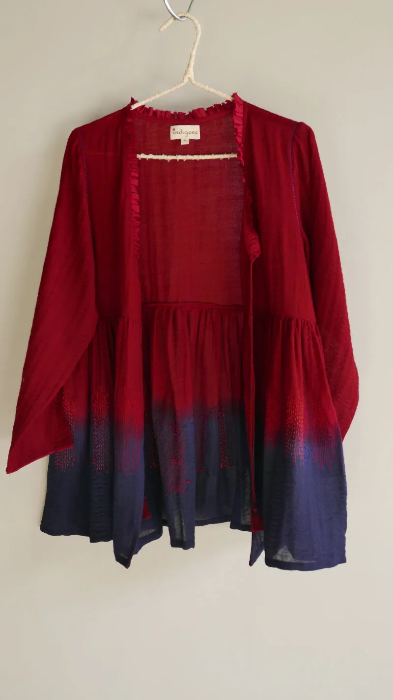 Ruby Light Merino Wool Kedio Overlay