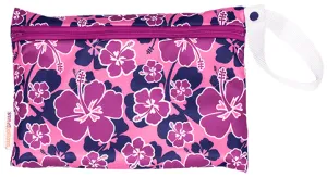 Smart Bottoms | Small On the Go Wetbag ~ Pink Hibiscus