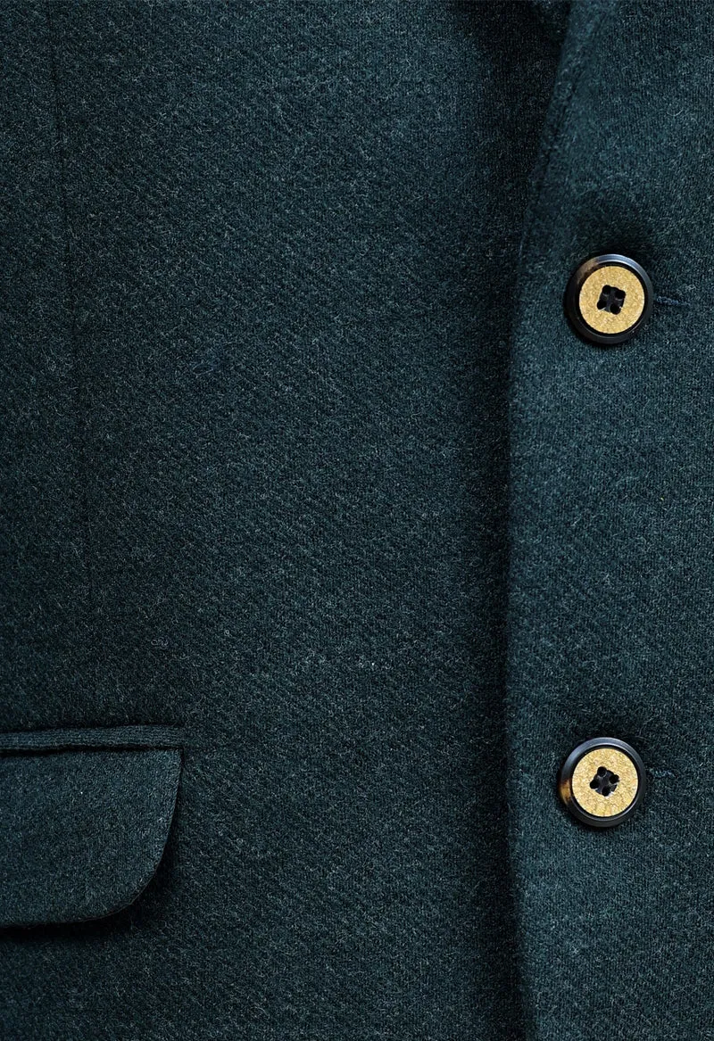 Solid green wool blazer -wblz gr32