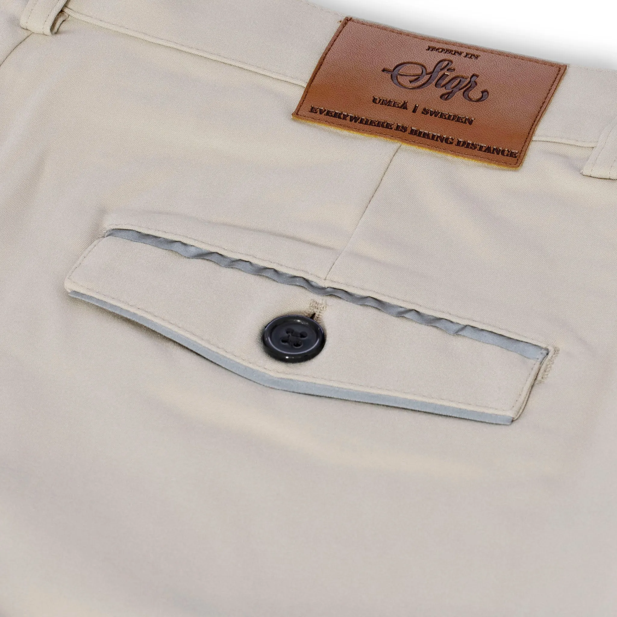 Strandvgen Men's Khaki Cycling Chino Shorts