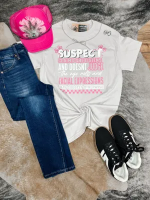 Suspect judges graphic