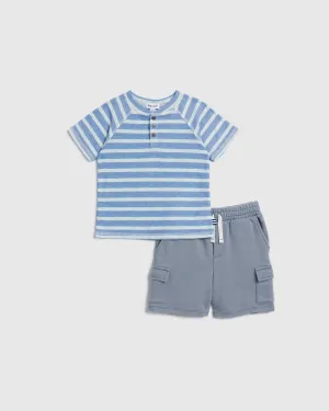 Toddler Boy Horizon Henley Set