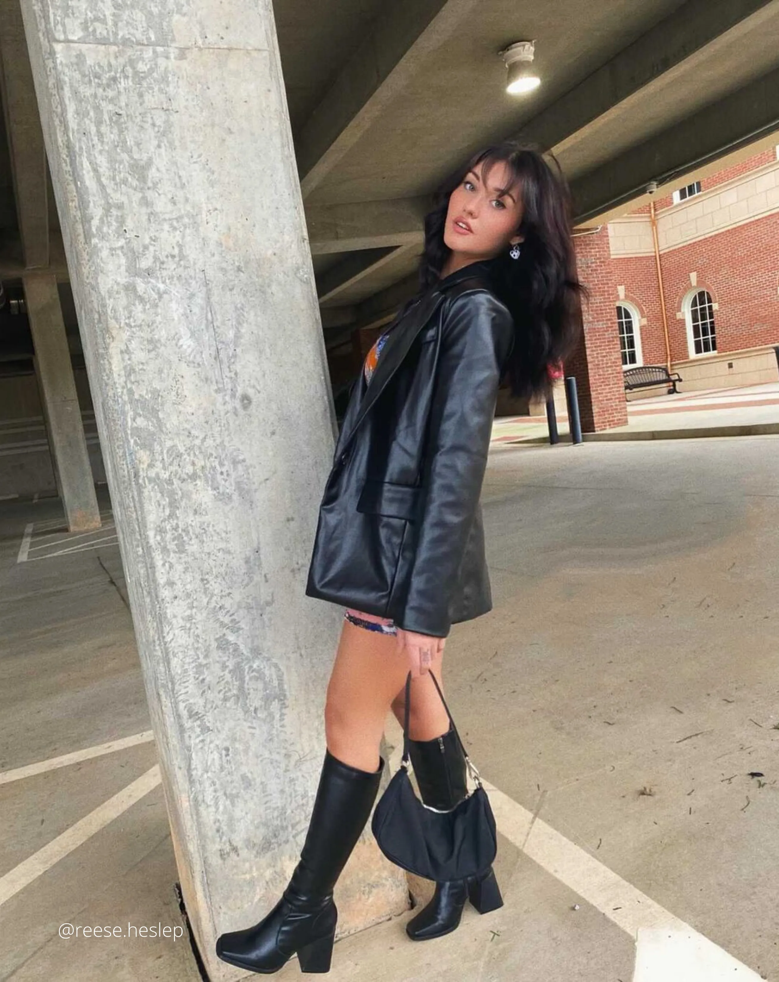 VEGAN LEATHER BLAZER