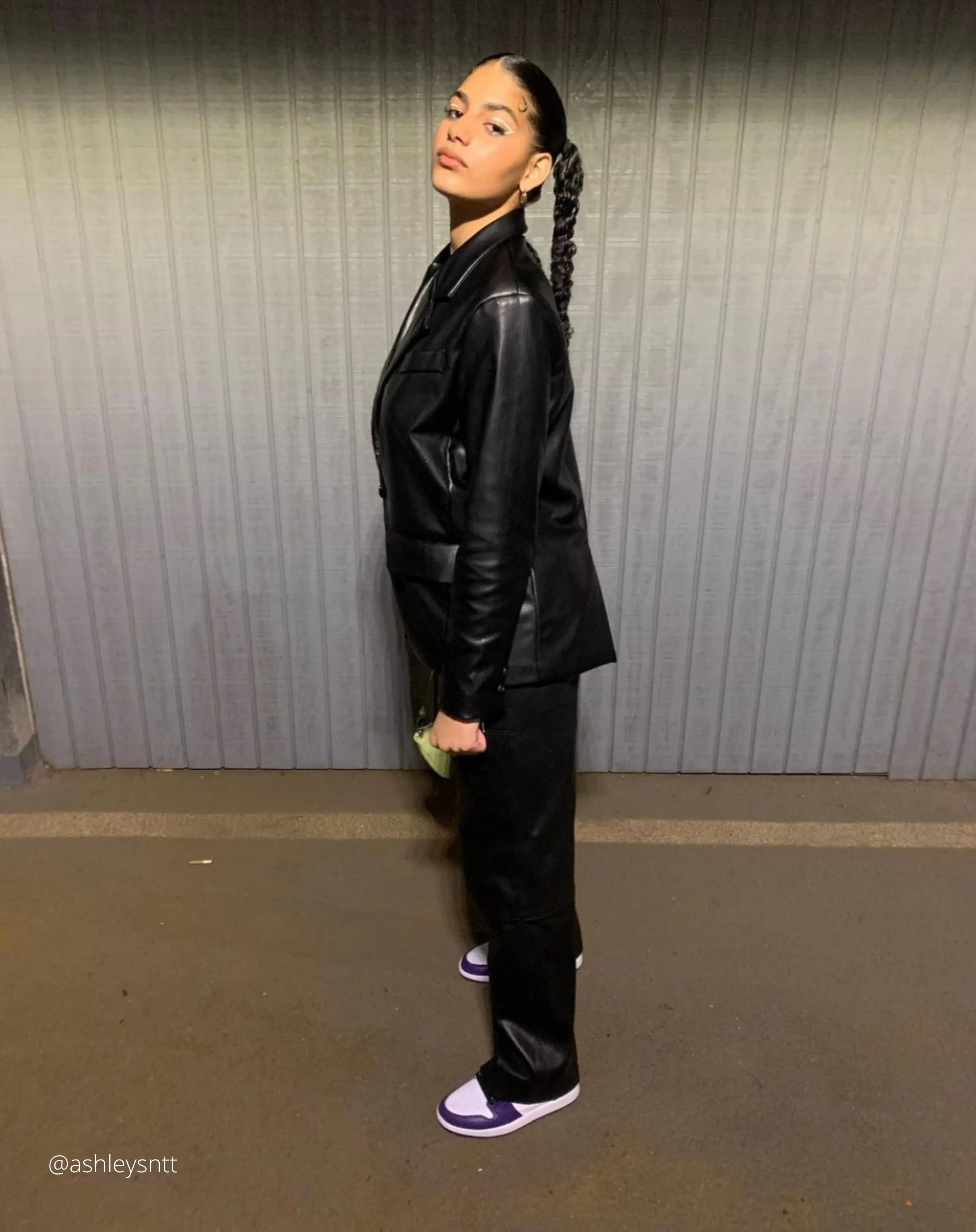 VEGAN LEATHER BLAZER