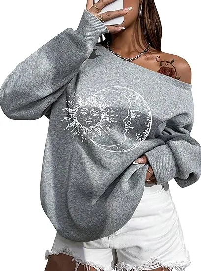 White Comfy Pullover Sweatshirt w/Pockets
